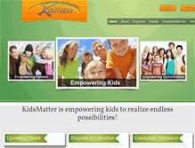 Tablet Screenshot of kidsmatter2us.org